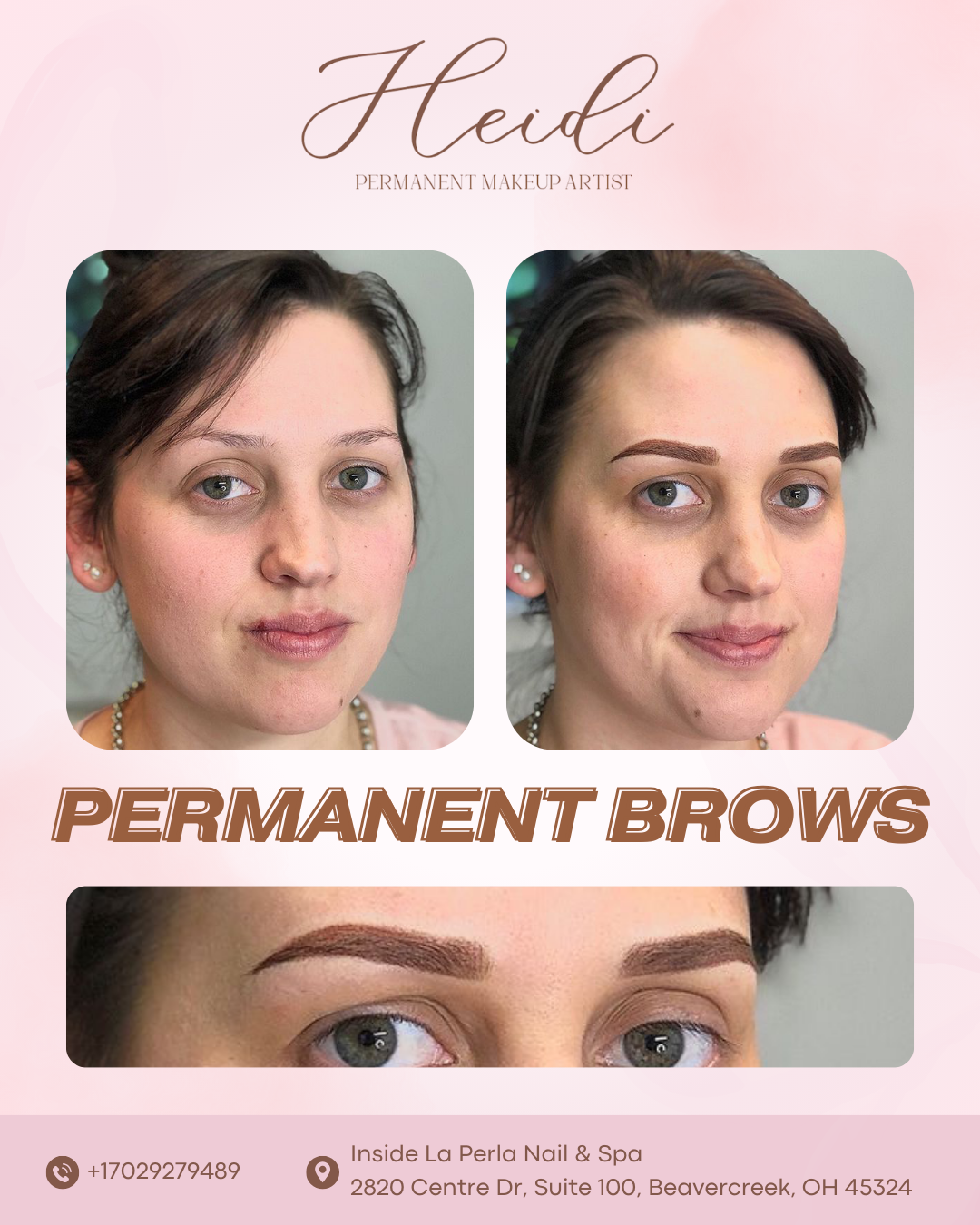 Permanent Brows Before & After - Sparse to Full Transformation