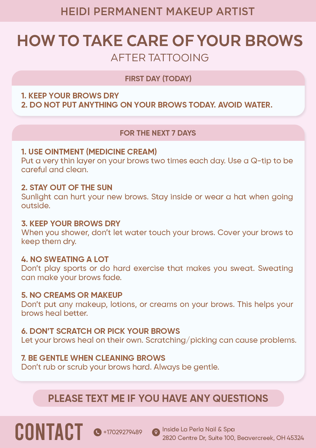 How to Take Care of Your Brows After Tattooing